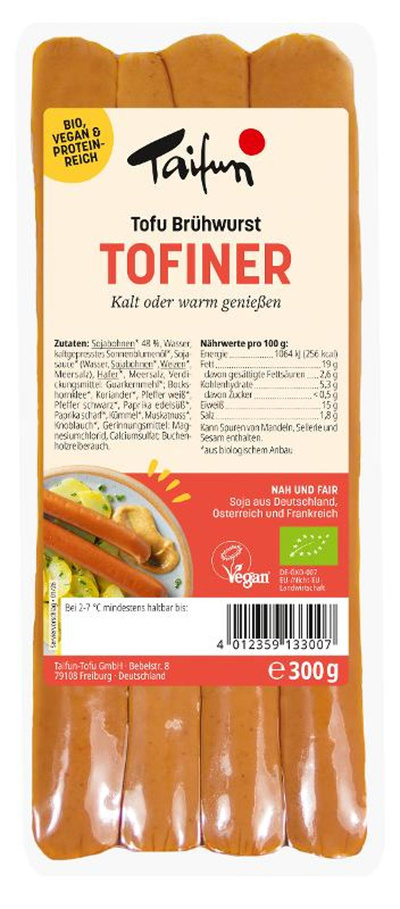 Produktfoto zu Tofiner 300g (4 Stück)
