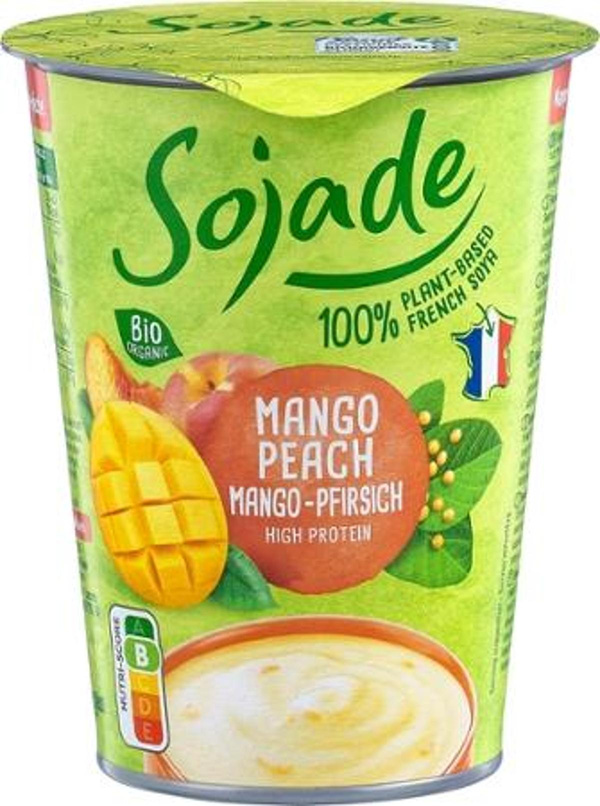 Produktfoto zu Sojade Joghurt Mango Pfirsich 400g