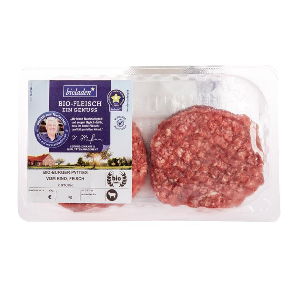 Produktfoto zu Burger Patties vom Rind, 2 Stück, ca. 220g