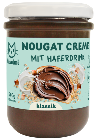 Produktfoto zu Nougat Creme mit Haferdrink Klassik 200g