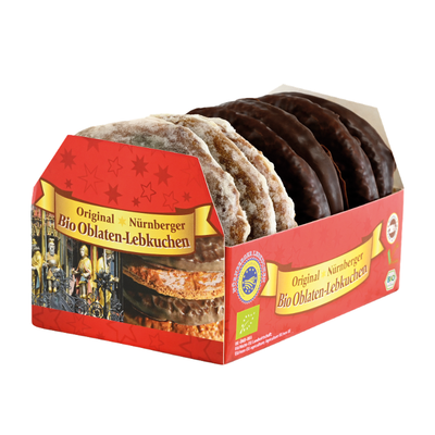 Produktfoto zu 7 Feine Nürnberger Oblatenlebkuchen 200g