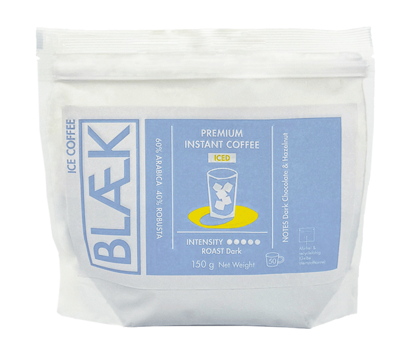 Produktfoto zu Instant Iced Coffee Dark Roast, Bag 150g, kurzes MHD
