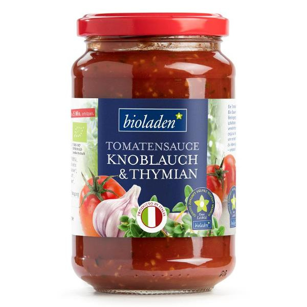 Produktfoto zu Tomatensauce Knoblauch & Thymian 340g