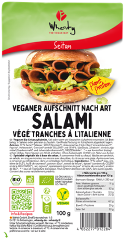 Produktfoto zu Salami, veganer Aufschnitt 100g