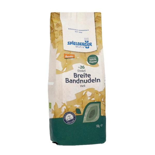 Produktfoto zu Breite Dinkel Bandnudeln 500g