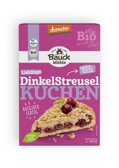 Produktfoto zu Dinkel Streusel Kuchen Backmischung 425g