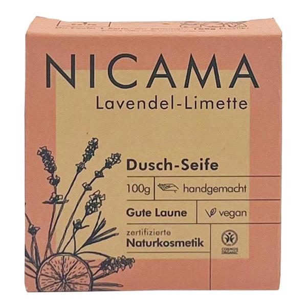 Produktfoto zu Duschseife Limette Lavendel 100g