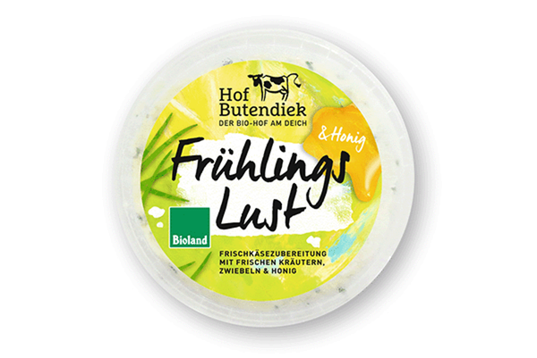 Produktfoto zu Frühlingslust Frischkäse mit Kräutern und Honig 150g