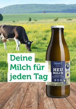 Produktfoto zu Milch von Bioladen*: Deine Milch für jeden Tag kommt auch in der praktischen Mehrwegflasche.