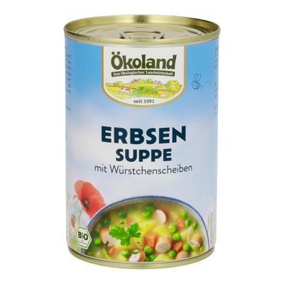 Produktfoto zu Erbsensuppe mit Würstchenscheiben 400g