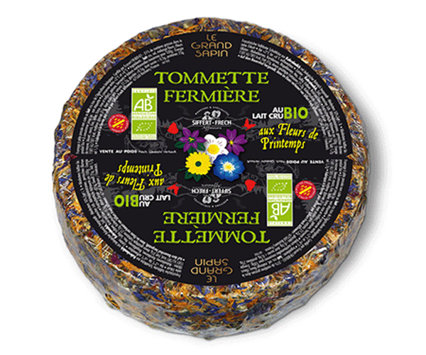 Produktfoto zu Tomette fermière aux fleurs