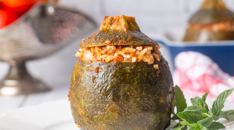 Rezeptbild für Gefüllte Zucchini vegetarisch