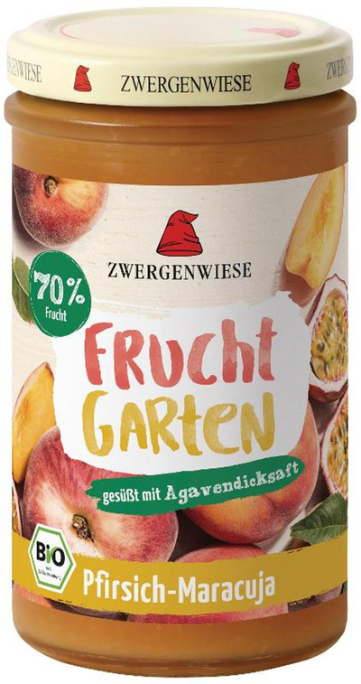 Produktfoto zu FruchtGarten Pfirsich Maracuja 225g