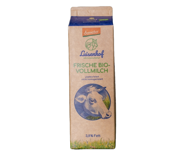Produktfoto zu Frische Vollmilch 3,8% 1L