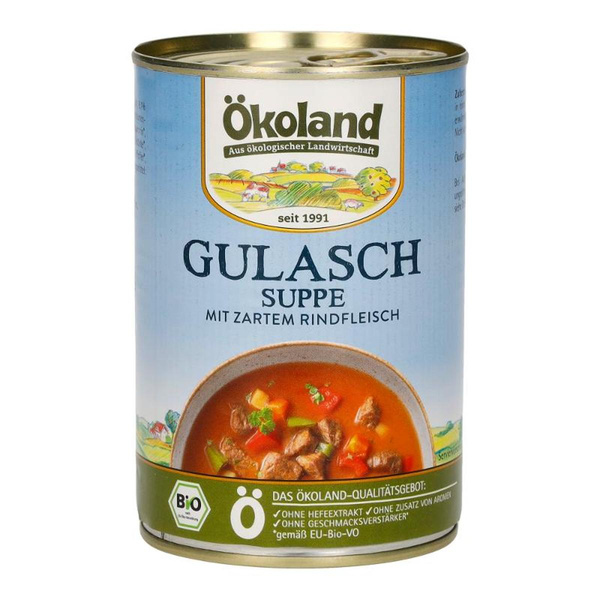 Produktfoto zu Gulaschsuppe mit Rindfleisch 400g