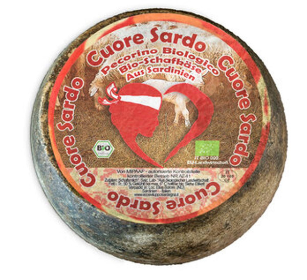 Produktfoto zu Pecorino 'Cuore Sardo', mit dem Holz sardischer Korkeichen geräuchert, Rohmilch