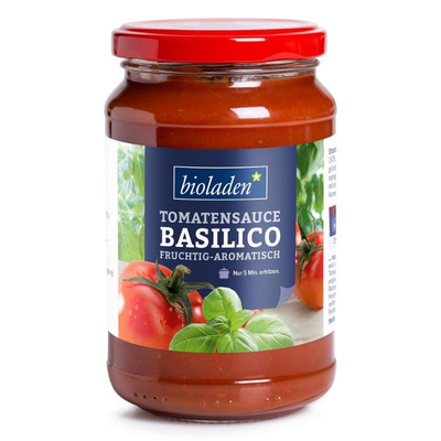 Produktfoto zu Tomatensauce Basilico 340g