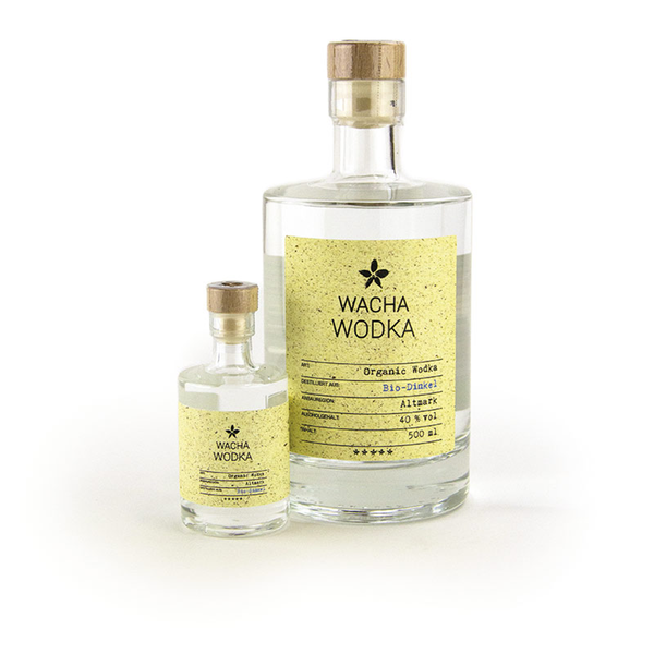 Produktfoto zu Wacha Wodka Dinkel 40% Vol. 0,5l