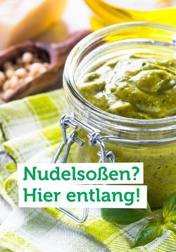 Produktfoto zu Dir fehlt noch die passende Soße zur Pasta? Hier es zu Soßen, Pesto & Co.!