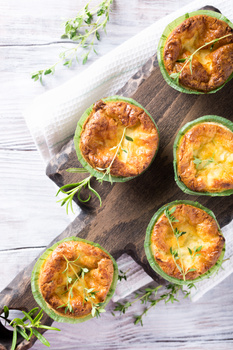 Rezeptbild für Lauch und Gouda Mini Quiches