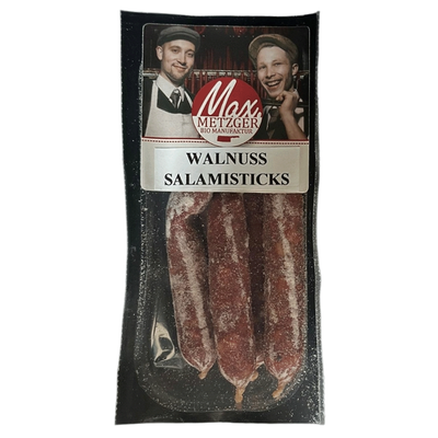 Produktfoto zu Walnuss Salamisticks, 5 Stück 70g
