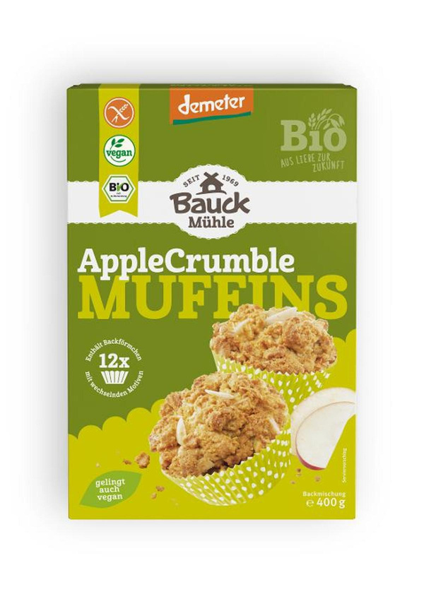 Produktfoto zu Apple Crumble Muffins Backmischung 400g
