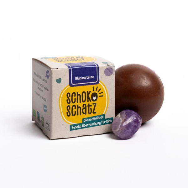 Produktfoto zu SchokoSchatz für Kids Glückssteine 25g