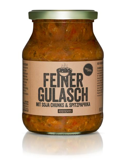 Produktfoto zu Feiner Gulasch mit Soja Chunks & Spitzpaprika 500g