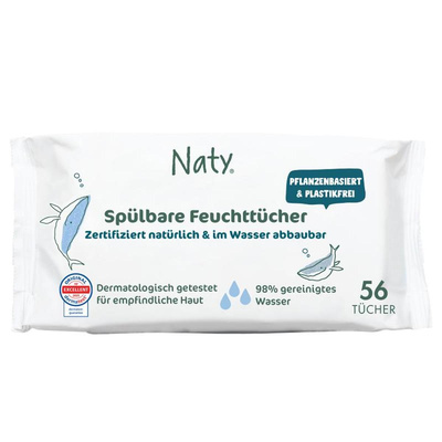 Produktfoto zu Feuchttücher Flushable 56Stk
