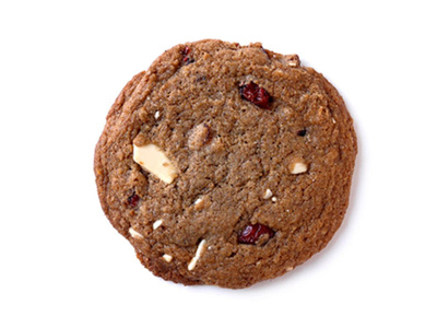 Produktfoto zu Roggen Cookie Weiße Schokolade Cranberry 68g