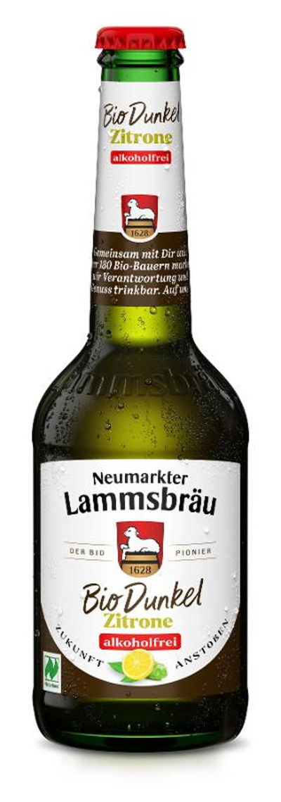 Produktfoto zu Lammsbräu Dunkel Zitrone alkoholfrei 10 x 0,33l