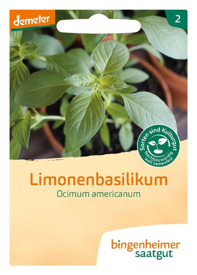 Produktfoto zu Saatgut Limonen Basilikum