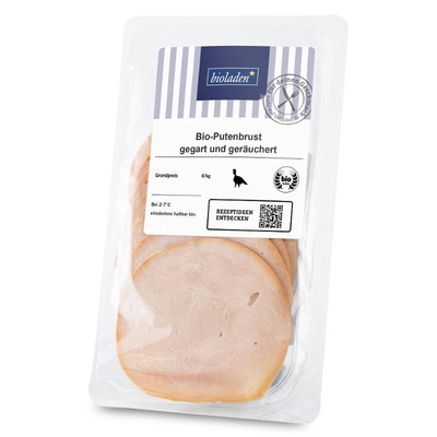 Produktfoto zu Putenbrust gegart, geräuchert 80g