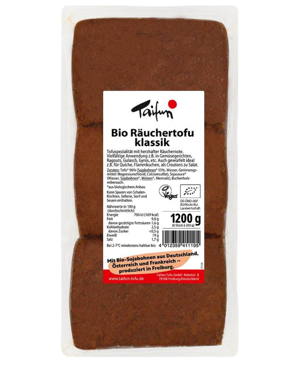 Produktfoto zu Räuchertofu klassik 1,2kg (6 Stück)