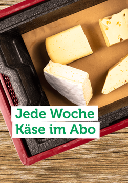 Produktfoto zu Mit unseren Käsekisten kommt jede Woche eine handverlesene Käseauswahl zu dir!