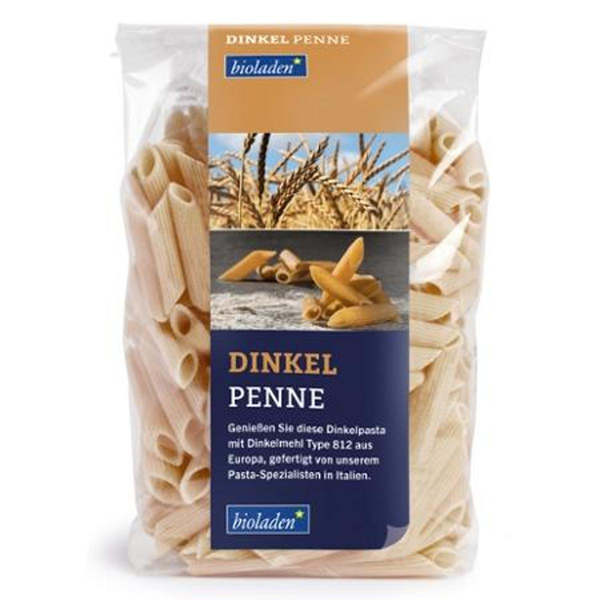 Produktfoto zu Dinkel Penne hell 500g