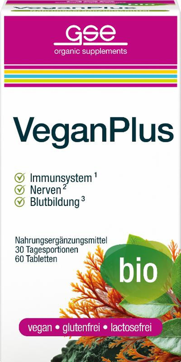 Produktfoto zu VeganPlus 60 Tbl