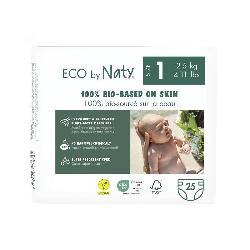 Produktfoto zu Eco by Naty Windel Gr.1 (2-5kg), 4x25 Stück