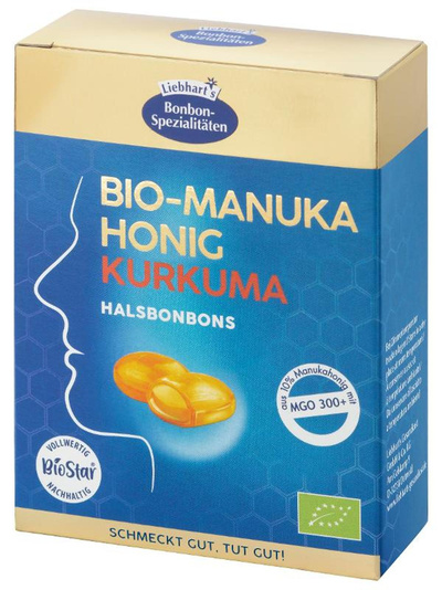 Produktfoto zu Manuka Honig Kurkuma Bonbons 100g