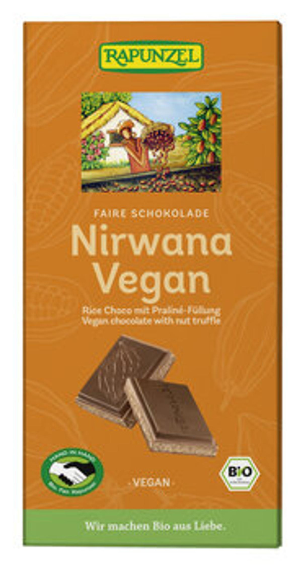 Produktfoto zu Nirwana - vegane Schokolade 100g