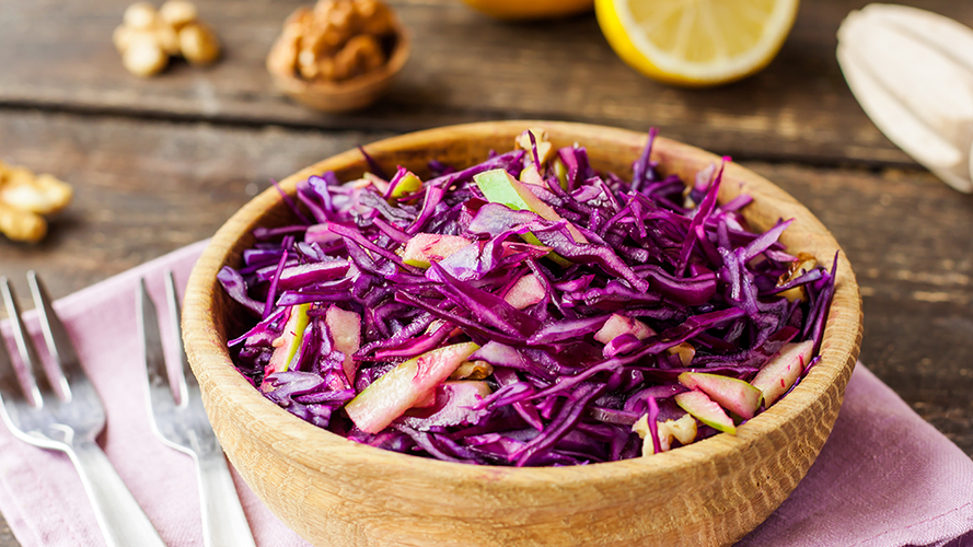 Rezeptbild für Fruchtiger Rotkohlsalat