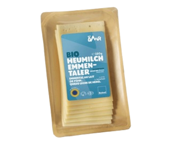 Produktfoto zu Heumilch Emmentaler in Scheiben 150g